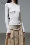 BASERANGE Tabby Star Long Sleeve T-Shirt Portugal BAS-TOTA-CG-000-UNDYED